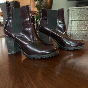 Madden Girl Dark Burgundy Ankle Booties